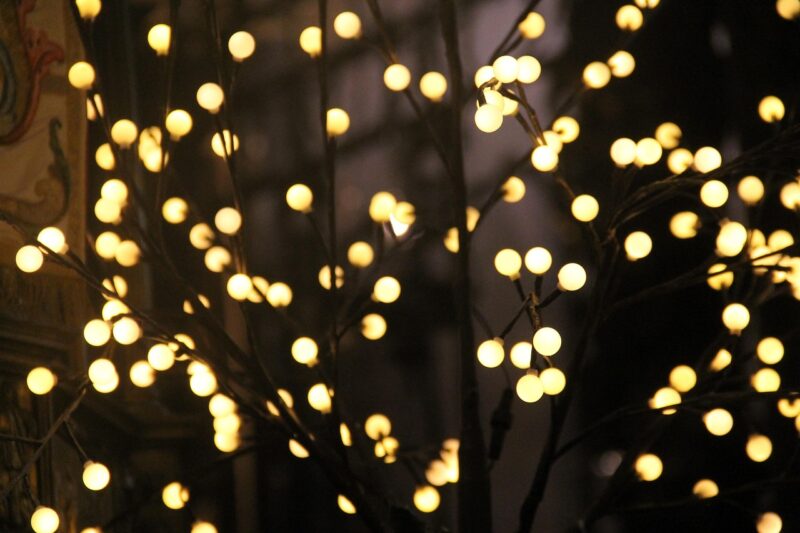 Luces de Navidad. Imagen: Pixabay.